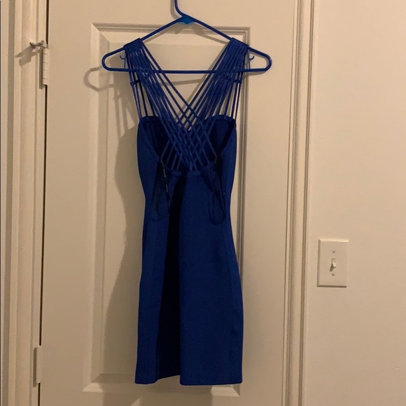 Bandage blue mini dress - Picture 2 of 3